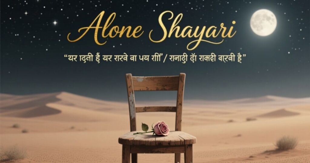 Alone Shayari 2 Line