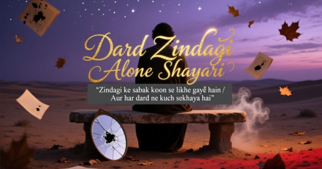 Dard Zindagi Alone Shayari