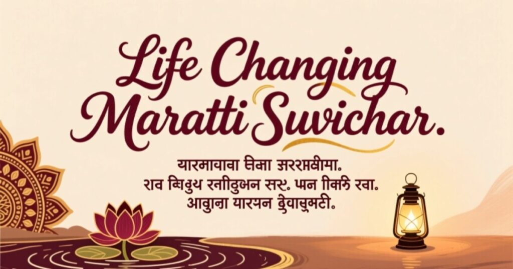 Life Changing Marathi Suvichar
