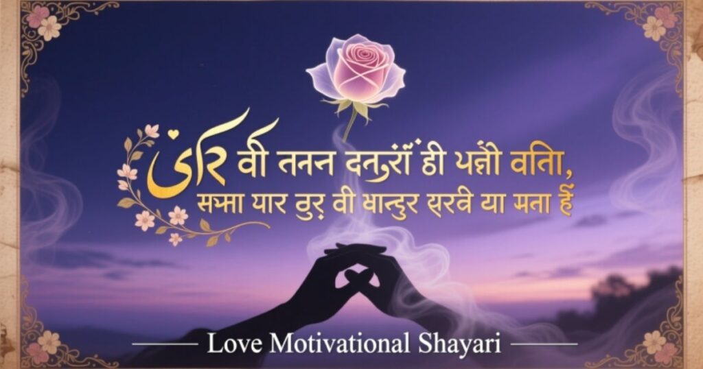 Love Motivational Shayari