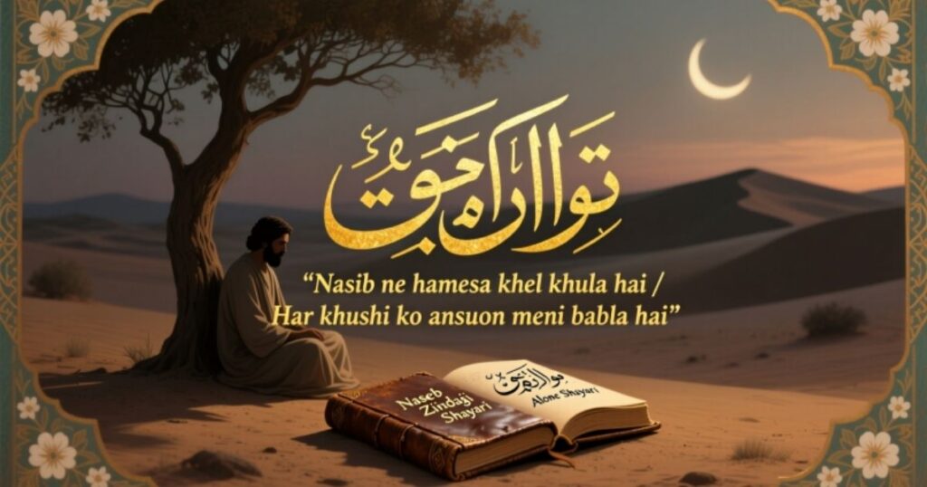 Naseeb Zindagi Alone Shayari