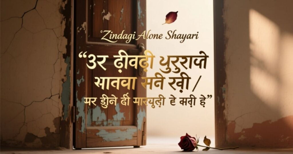 Zindagi Alone Shayari