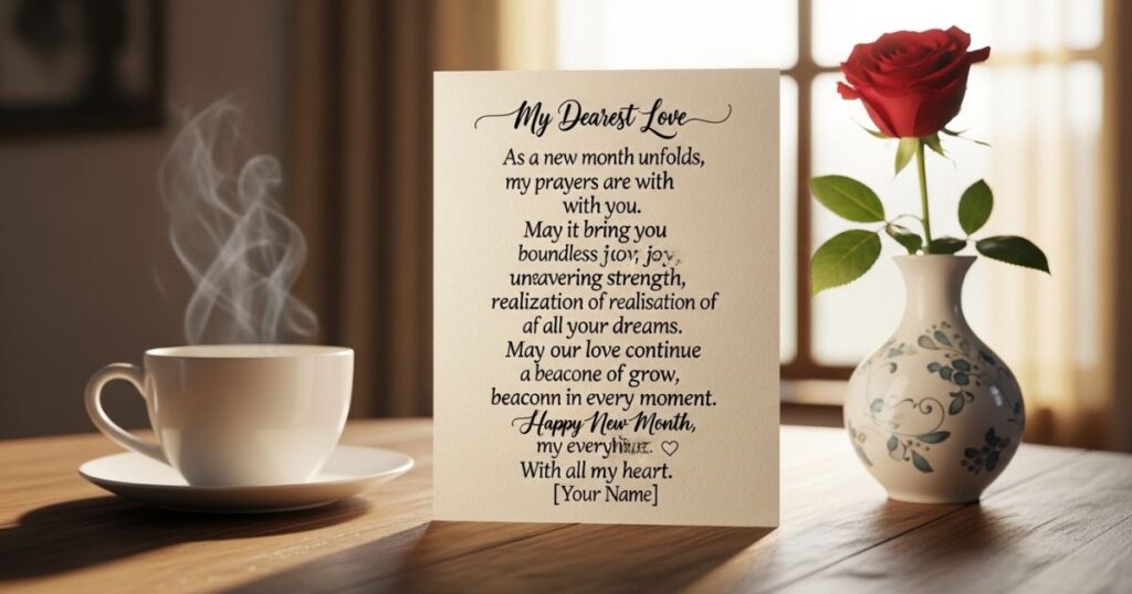 Romantic Happy New Month Prayers For My Boyfriend